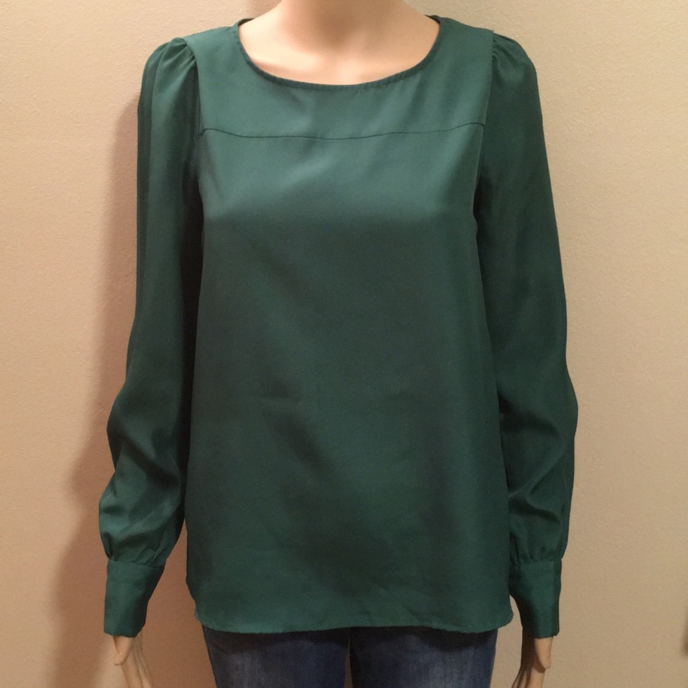 J. Crew Emerald Green Blouse